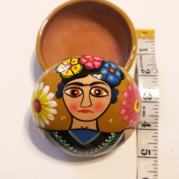 💙💚💛🧡💜Beautiful Handmade Frida Kahlo Jewelry box 💜🧡💛💚💙 - Picture 6 of 8